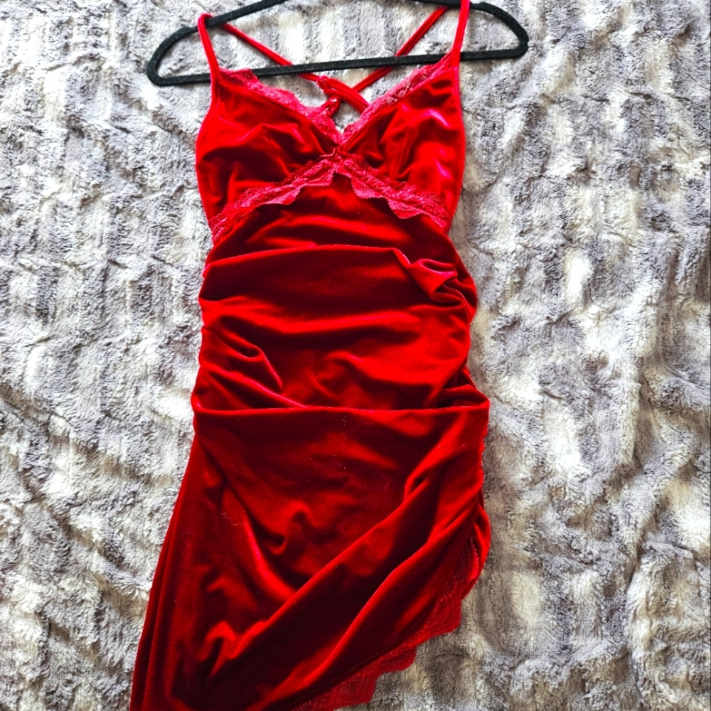 Cider velvet dress xs